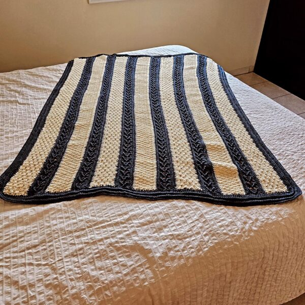 Plaid bleu/beige – Image 3